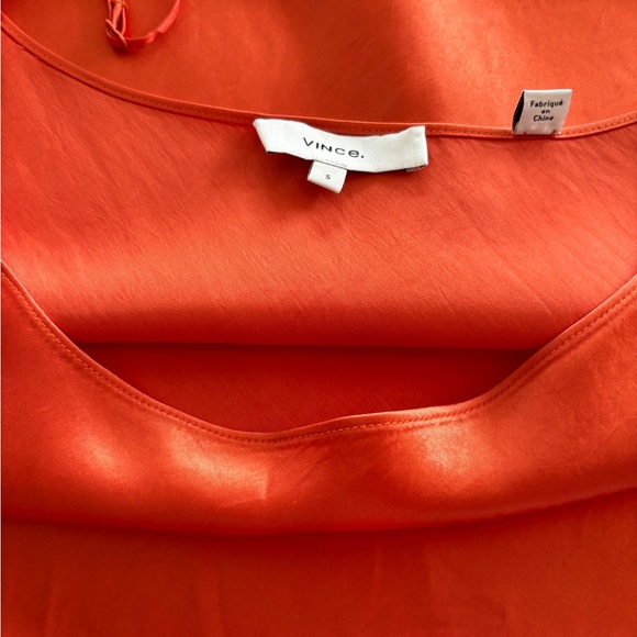 Vince. Satin Slip Dress in Burnt Orange size Small - Picture 8 of 9